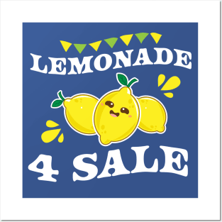 Lemonade For Sale - Cute Lemonade Stand Lemon Summer Posters and Art